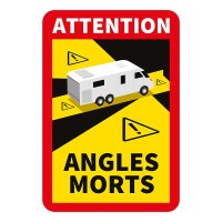 Autocollant "attention Angles Morts" Mobilhome/camper