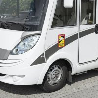 Autocollant "attention Angles Morts" Mobilhome/camper