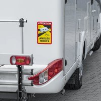 Sticker "attention Angles Morts" Mobilhome/camper