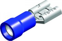 Cable lug blue female 4,8mm (5pcs)
