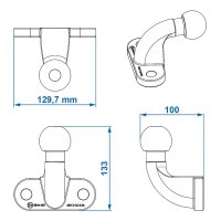 PROPLUS Towing ball Hooks