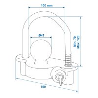 PROPLUS Serrure D'embrayage Avec Serrure Cylindrique