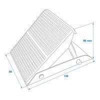 PROPLUS Cale De Roue En Métal Pliable