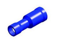 Cable lug blue female round 4,0mm (5pcs)