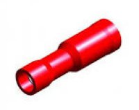 Cable terminal Red Female Round 4,0mm (5pcs)