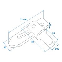 PROPLUS Fixation Soudable (2 Pièces)