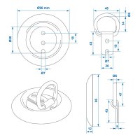 PROPLUS Lashing Eye Round