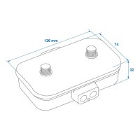 PROPLUS Kabelverbindingsdoos, Schroefbevestiging, 10-polig, 120x75x30mm