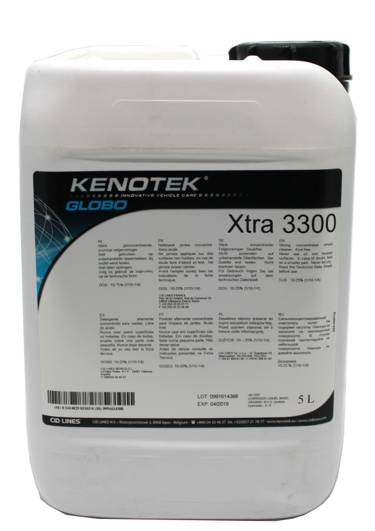 KENOTEK Xtra 3300 Geconcentreerde Velgenreiniger, 5l