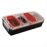 PROPLUS Taillight Right 6 Functions, 222x100mm, Incl 12v Bulbs