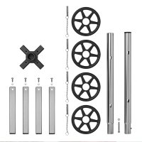 PROPLUS Rim Stand Aluminium Pour 4 Pneus Jusqu'à 225 Mm