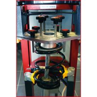KS-TOOLS Tendeur Pneumatique à Double Vérin Avec Plaque D'adaptation, Max 2400 Kg