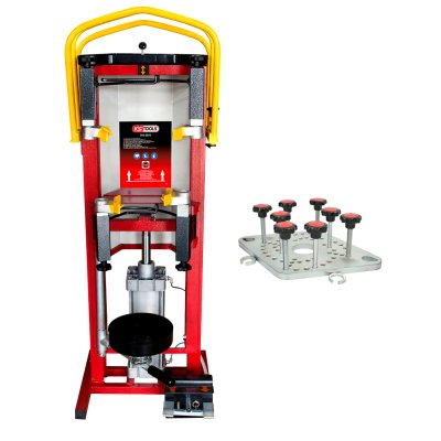 KS-TOOLS Tendeur De Ressort Pneumatique Avec Plaque D'adaptation, Max 1200 Kg