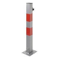 PROPLUS Poteau De Stationnement Avec Serrure Intégrée, 655x60mm