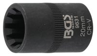 BGS TECHNIC 1/2" Clé à Douille Pour étrier De Frein 10 Côtés 20mm