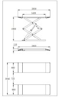 REQUAL REQ1009 | REQUAL Scissor Lift 3t Single Phase (230v)|including Assembly And Inspection
