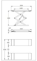 REQUAL REQ1010 | REQUAL Pont élévateur à Ciseaux 3t Triphasé (3x400v)|incluant Le Montage Et L'inspection