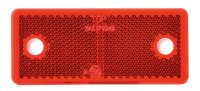 AEB Réflecteur Rouge Rectangulaire Avec Trous De Vis (96x42mm)