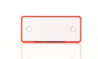AEB Réflecteur Rouge Rectangulaire Avec Trous De Vis (96x42mm)