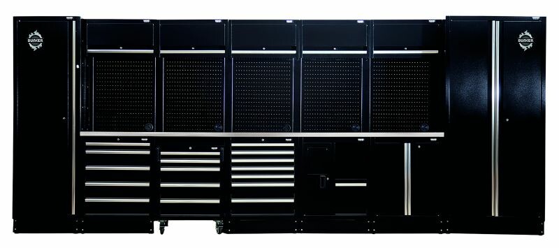 BLUMIE Set Van 2 Modulaire Opbergrekken - 180x60x40 Cm - Zwaarlast Rekken Voor Garage, Werkplaats & Kelder - Grijs