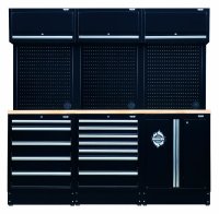 BUNKER Modular Storage Combination With Hardwood Worktop, 14dlg | 04411