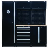 BUNKER Modular Storage Combination With Hardwood Worktop, 11dlg | 04488