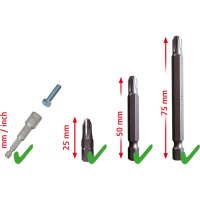 KS-TOOLS 1/4" Jeu D'embouts, 208 Pièces