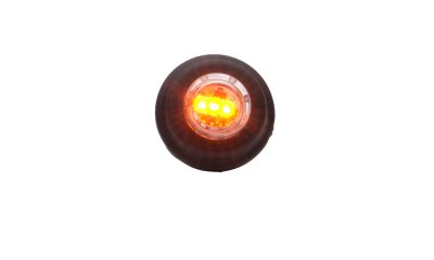 AEB Round Marking Light Led Orange, 12/24v, 29mm