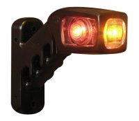 AEB Breedtelicht Led Links ,12/24v, 135x123x37mm, Rood/oranje/wit