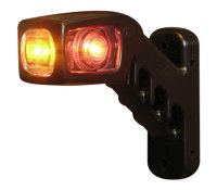 AEB Breedtelicht Led Rechts ,12/24v, 135x123x37mm, Rood/oranje/wit