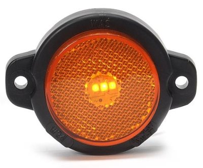AEB Rond Markeerverlichting Led Oranje Met Beugel, 12/24v, 60,5mm