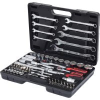 KS-TOOLS 1/4"+1/2" Socket Wrench Set, 82-piece