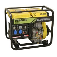 Diesel Generator 230v 6kva, 12.5l, 700x470x600mm | Dg6000e