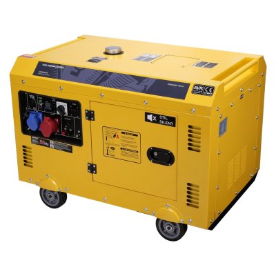 Diesel Generator Silenced 230v/400v 10kva, 30l, 1100x750x760mm | Dg1100se3