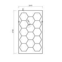 Hexagon Led Verlichting, Professionele Auto Detailing Honingraat Verlichting, 478x241cm