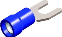 Cable cleat fork blue M5 (50pcs)