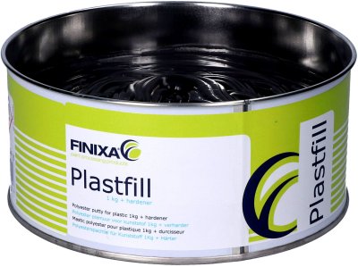 FINIXA Enduit Plastique Polyester Pour Plastique, 1kg + Durcisseur