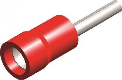 Cosse De Câble Man Pin Rouge 1.25mm (50pcs)