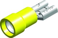 Cable lug yellow female 9,5mm (25pcs)