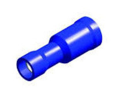 Chaussure De Câble Bleu Femelle Bleu Rond 4.0mm (50pcs)