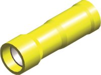 Cable terminal Yellow Female Round 5.0mm (25pcs)