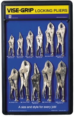 IRWIN VISE-GRIP Original Assortiment Met Bord, 11-dlg