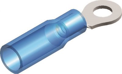 Kabelschoen Thermoseal Nylon Oog Blauw M5 (50 St)