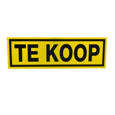 Verkoopplaat 'te Koop', 500x160mm