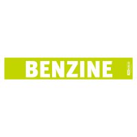 Verkoopsticker 'benzine', Voor Voorruit Auto, 475x80mm, 10st