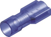Cable lug blue female 6,3mm (50pcs)