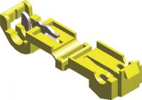 Nylon Click-in Connector Yellow (20pcs)