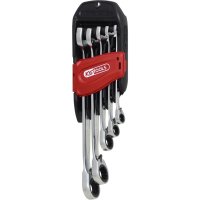 KS-TOOLS Straightening Ring Spanner Set, 5-piece, reversible