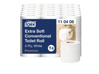 TORK Premium Toiletpapier, 4-laags, 19mx10cm, 42 Rollen | TORK 110406