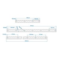 PROPLUS Bindrail Aluminium, 30cm